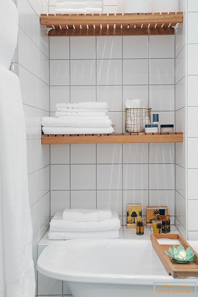 Fürdőszoba egyszobás apartman Göteborgban