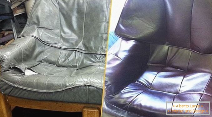 Kárpitozott bútorok kivágása előtt és után, 12. kép