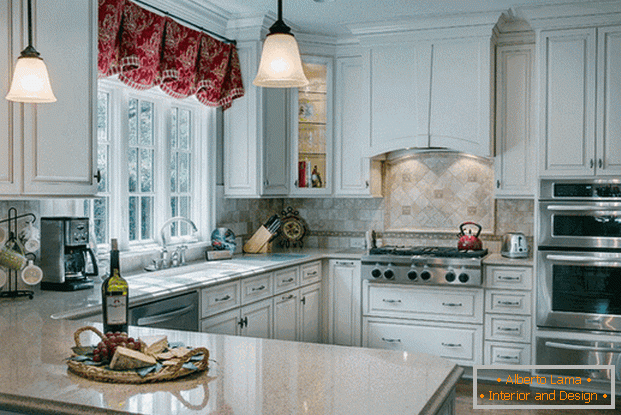 kis konyha Provence fotó stílusában интерьер