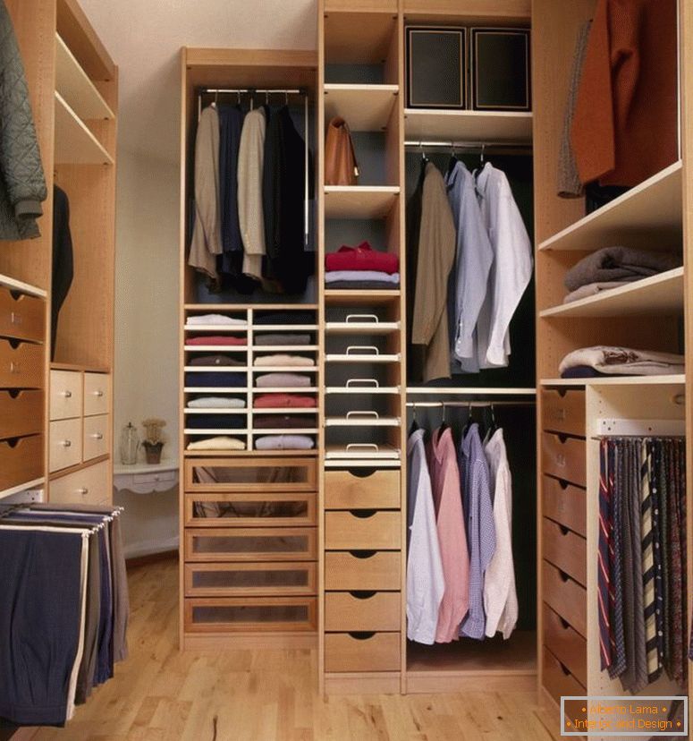 Az öltözködés elrendezése - a legjobb design megoldások
