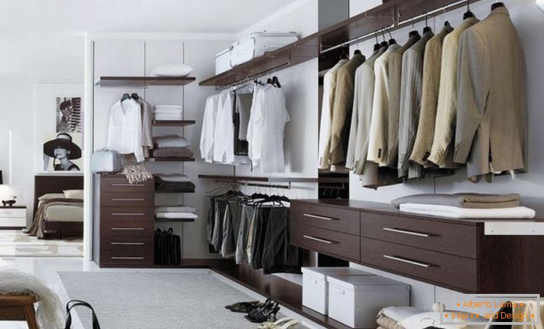 Az öltözködés elrendezése - a legjobb design megoldások