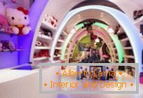 Радужный интерьер в магазине игрушек Pilar története, Барселона