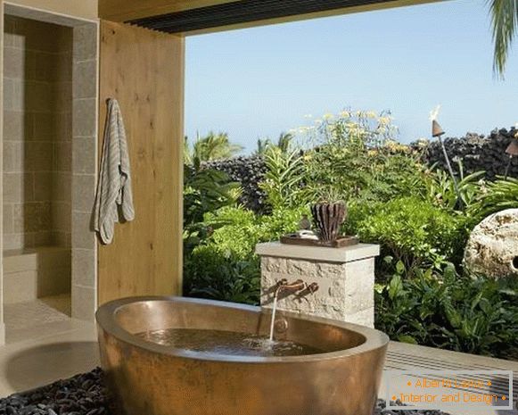 trópusi fürdő szoba