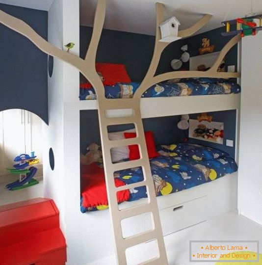 A gyermekek szobájának elegáns kialakítása