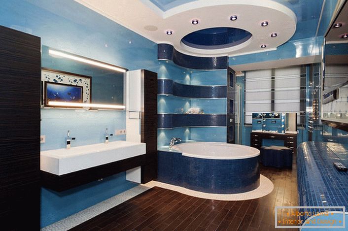 A fürdőszoba felszerelése négyszögletes mosdók és ovális fürdőszobák, és az egyetlen módja.