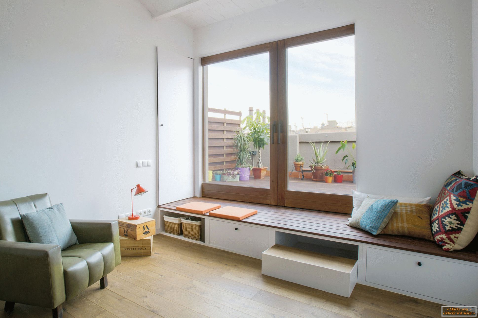 Belsőépítészet egy kis lakás Barcelona
