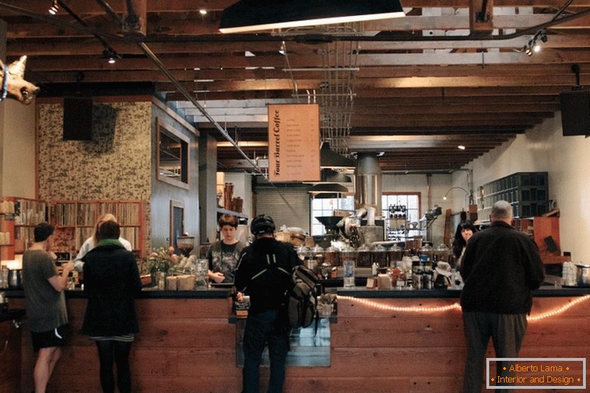 Belső kávézó San Francisco-ban