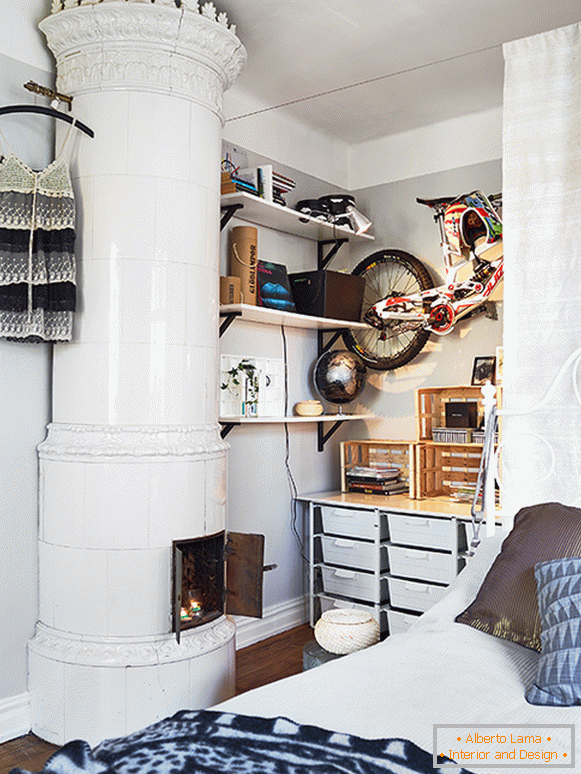 Vintage stílus egy hangulatos kétszobás lakásban